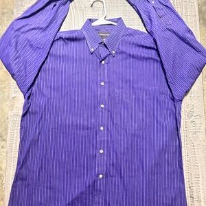 Zane Men's Shirt in Rich Purple Stripes